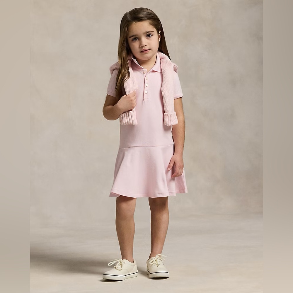 Ralph Lauren Kids Pink Polo Dress 6X